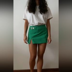 Bershka Vibrant Green Skirt